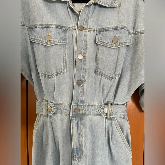 12th Tribe Denim Jumpsuit - Picture 8 of 12